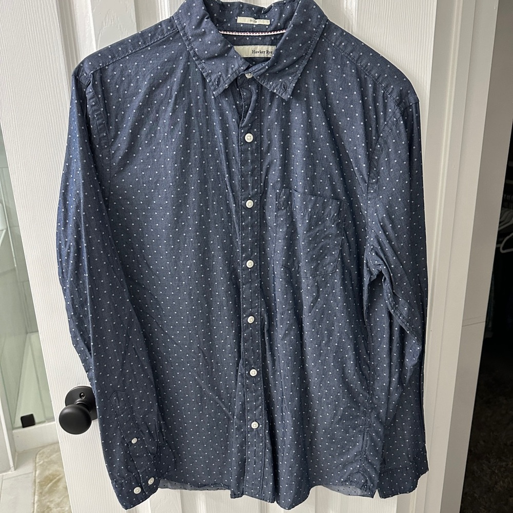 Hawker Rye Dark Blue Button-Down - Picture 2 of 4